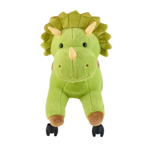 VEVOR Reitpferd auf Rollen 55cm, 40kg Belastbare Stehpferd mit Soundfunktion, Spielpferd mit Weichem Sitz Griffen & 360° Lenkrollen, Grüner Dinosaurier zum Draufsitzen & Reiten für Kinder ab 3 Jahren – Bild 9