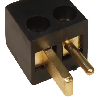 Auto-Lautsprecher-Stecker, vergoldet, schwarz Auto-Lautsprecher-Stecker, vergoldet, schwarz