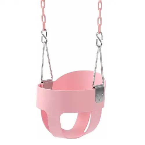 VEVOR Kinderschaukel 136 kg Schaukel Hohe Rückenlehne Vollschalensitz Pink, für Spielplätze im Garten & Indoor, Beschichtete Ketten & Karabiner, Komplett Montierter Sitz für Kinder ab 3 Jahren, CE/CPC – Bild 8