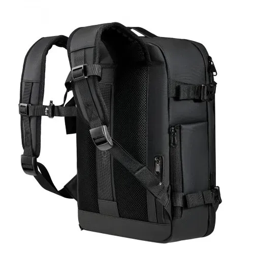 VEVOR Vakuum-Reiserucksack, 35 L, Vakuum-Kompressions-Reiserucksack mit Luftpumpe, mehreren Taschen & Fächern, wasserabweisendes Handgepäck, lässige Tasche für persönliche Gegenstände, Schwarz – Bild 8