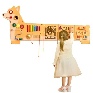 VEVOR Aktivitätswand Welpenmotiv, 12 Spiele, sensorisches Montessori-Wandspielzeug für Kinder von 3–12 Jahren, Montessori-Lernaktivitätszentrum, ideal für Spielzimmer, Kinderzimmer, Klassenzimmer VEVOR Aktivitätswand Welpenmotiv, 12 Spiele, sensorisches Montessori-Wandspielzeug für Kinder von 3–12 Jahren, Montessori-Lernaktivitätszentrum, ideal für Spielzimmer, Kinderzimmer, Klassenzimmer