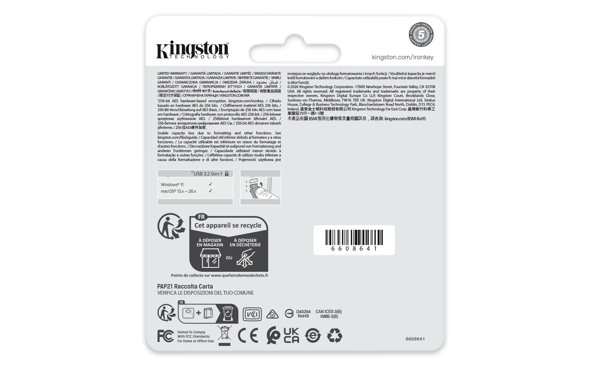 Kingston Technology IronKey 64GB Locker Plus 50 G2, FIPS 197, AES-256 – Bild 5