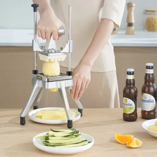 VEVOR Frittiermaschine 3/8 Zoll, Kartoffelschneider, Pommes-Schneidemaschine, zum Schneiden von Gemüse / Obst / Gurken / Kartoffeln / Zwiebeln / Pilz / Äpfeln – Bild 7