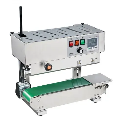 VEVOR Durchgehende Beutelband-Versiegelungsmaschine, 0,24-0,47 Zoll/6-12 mm Siegelbreite, vertikale Bandsiegelmaschine mit digitaler Temperaturregelung, Beutelsiegelgerät aus Edelstahl für 0,02-0,8 mm starke Plastikbeutelfolien – Bild 9