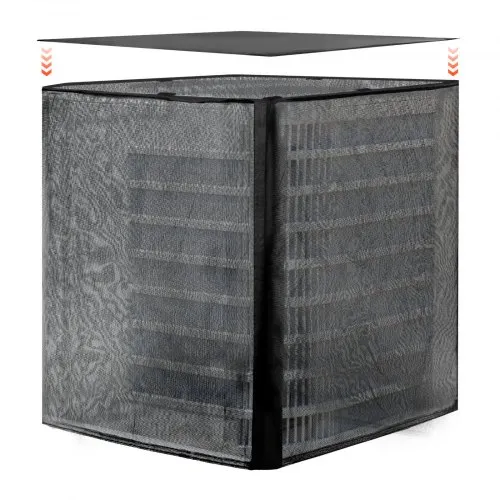 VEVOR Klimaanlagenabdeckung, 711 x 711 x 812 mm, Schutzabdeckung für Klimaanlage, zweilagig, abnehmbares Dach, wasserdichtes Polyester, universeller HVAC-Schutz für Außenklimaanlagen, schwarz VEVOR Klimaanlagenabdeckung, 711 x 711 x 812 mm, Schutzabdeckung für Klimaanlage, zweilagig, abnehmbares Dach, wasserdichtes Polyester, universeller HVAC-Schutz für Außenklimaanlagen, schwarz