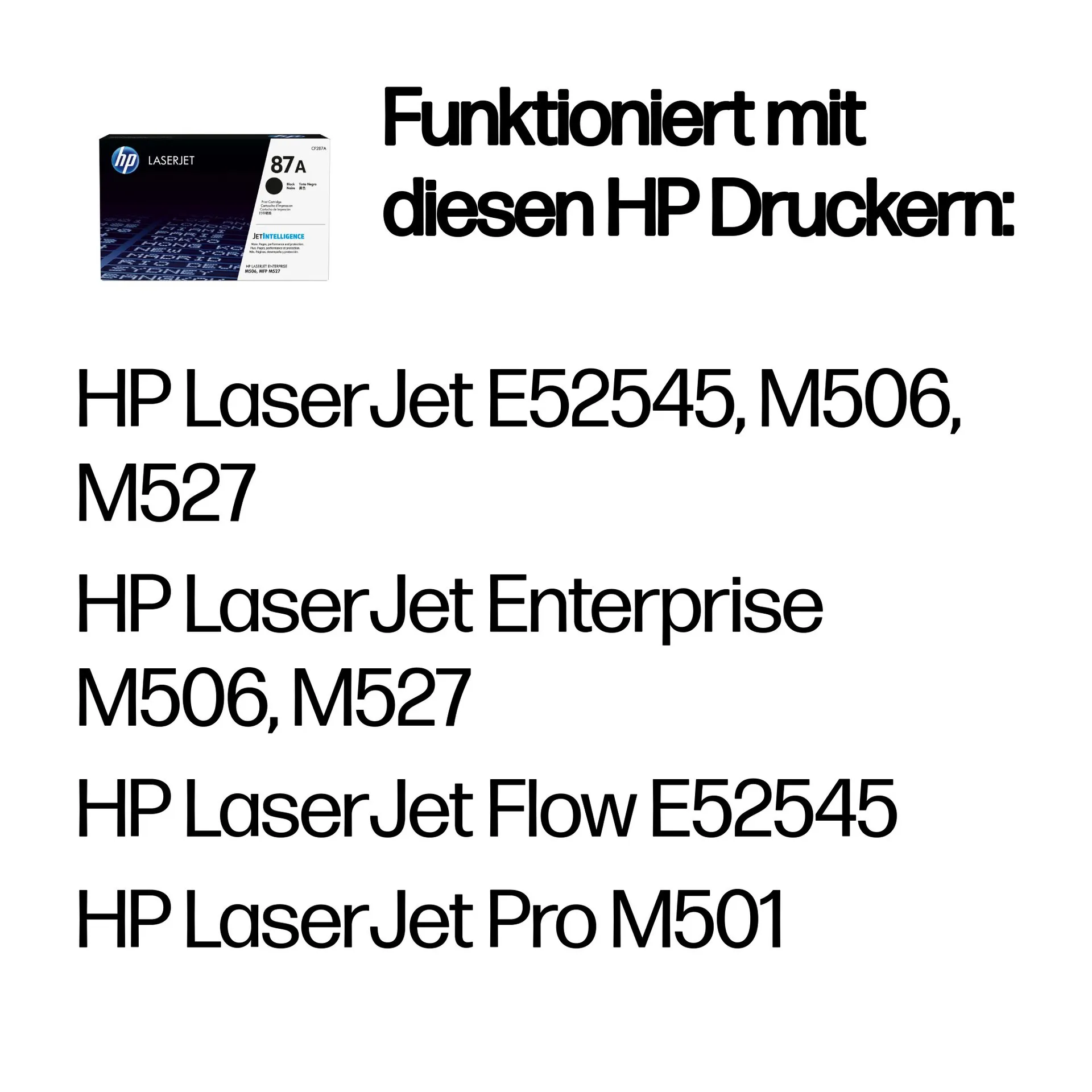 HP Original 87A Schwarz LaserJet Tonerkartusche – Bild 2