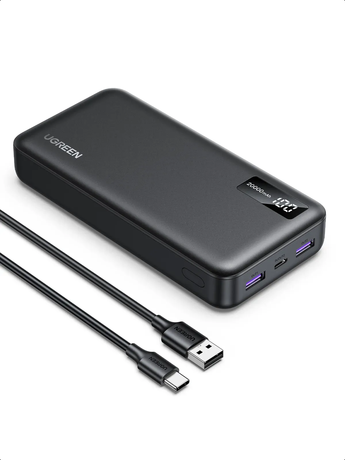 Ugreen 25683 Powerbank 20000 mAh Schwarz – Bild 4