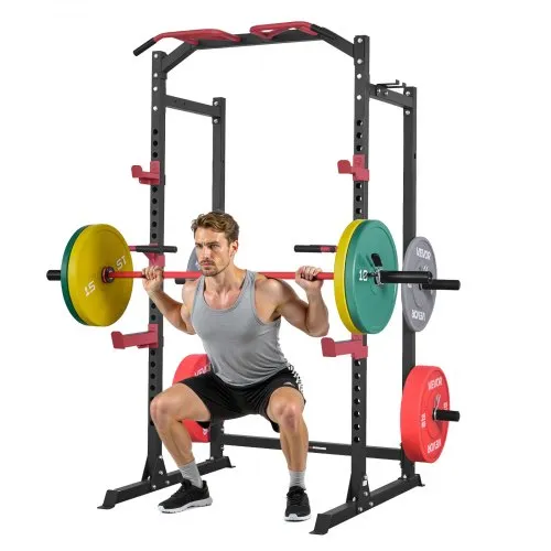 VEVOR Power Cage Power Rack, multifunktionales Squat-Rack mit verstellbarer Höhe, Heimfitnessgerät für Krafttraining mit J-Haken & weiteren Fitnessaufsätzen für Bankdrücken Klimmzüge Dips VEVOR Power Cage Power Rack, multifunktionales Squat-Rack mit verstellbarer Höhe, Heimfitnessgerät für Krafttraining mit J-Haken & weiteren Fitnessaufsätzen für Bankdrücken Klimmzüge Dips