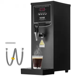 VEVOR Gewerblicher Heißwasserspender 10 L, 1,5 kW Wasserkocher Elektrisch mit Heizrohr aus Edelstahl 316, Stufenweise Schnellaufheizung 50 L/h Heißwasserbereiter für Cafés Teestuben Restaurants Büros VEVOR Gewerblicher Heißwasserspender 10 L, 1,5 kW Wasserkocher Elektrisch mit Heizrohr aus Edelstahl 316, Stufenweise Schnellaufheizung 50 L/h Heißwasserbereiter für Cafés Teestuben Restaurants Büros