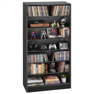VEVOR DVD-Regal mit 7 Fächern, Medienregal Standregal 70 x 30 x 140 cm, Platzsparendes Aufbewahrungsregal für CDs DVDs Bücher Spiele-Discs, Bücherregal für Wohnzimmer/Homeoffic/Aufnahmeraum, Schwarz VEVOR DVD-Regal mit 7 Fächern, Medienregal Standregal 70 x 30 x 140 cm, Platzsparendes Aufbewahrungsregal für CDs DVDs Bücher Spiele-Discs, Bücherregal für Wohnzimmer/Homeoffic/Aufnahmeraum, Schwarz