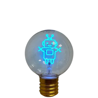 Synergy 21 LED Retrofit E40 Deko Bulb G95-Robot Aufladbar Synergy 21 LED Retrofit E40 Deko Bulb G95-Robot Aufladbar