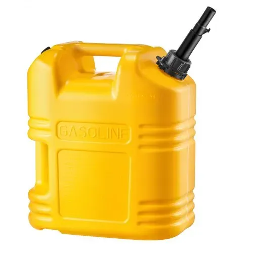 VEVOR Kraftstoffkanister, 19 L, Benzintank mit Ausguss & klarer Skala, max. Durchflussrate 15 L/min, Flüssigkeitsbehälter für die meisten Autos, Motorräder, SUVs, ATVs und UTVs, gelb, 1 Stk. – Bild 8