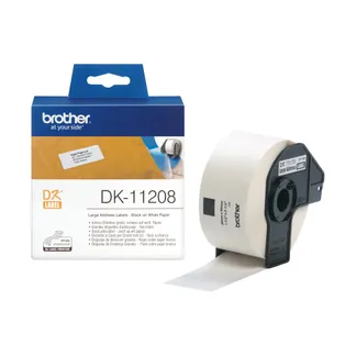 Brother DK-11208 Etiketten erstellendes Band Schwarz auf weiss Brother DK-11208 Etiketten erstellendes Band Schwarz auf weiss