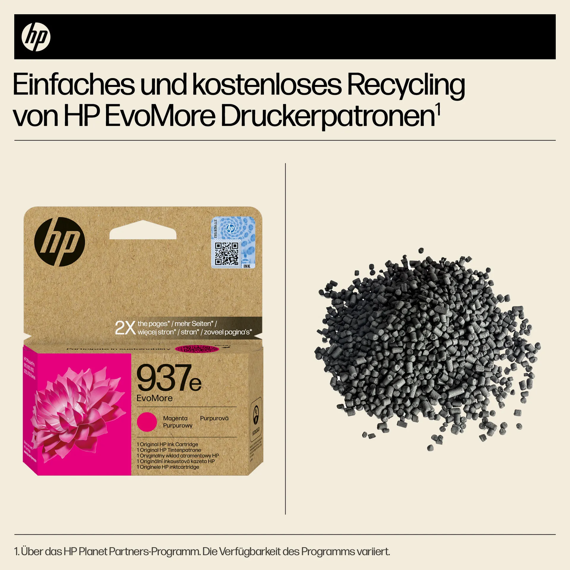 HP 937e EvoMore Magenta Original Druckerpatrone – Bild 4