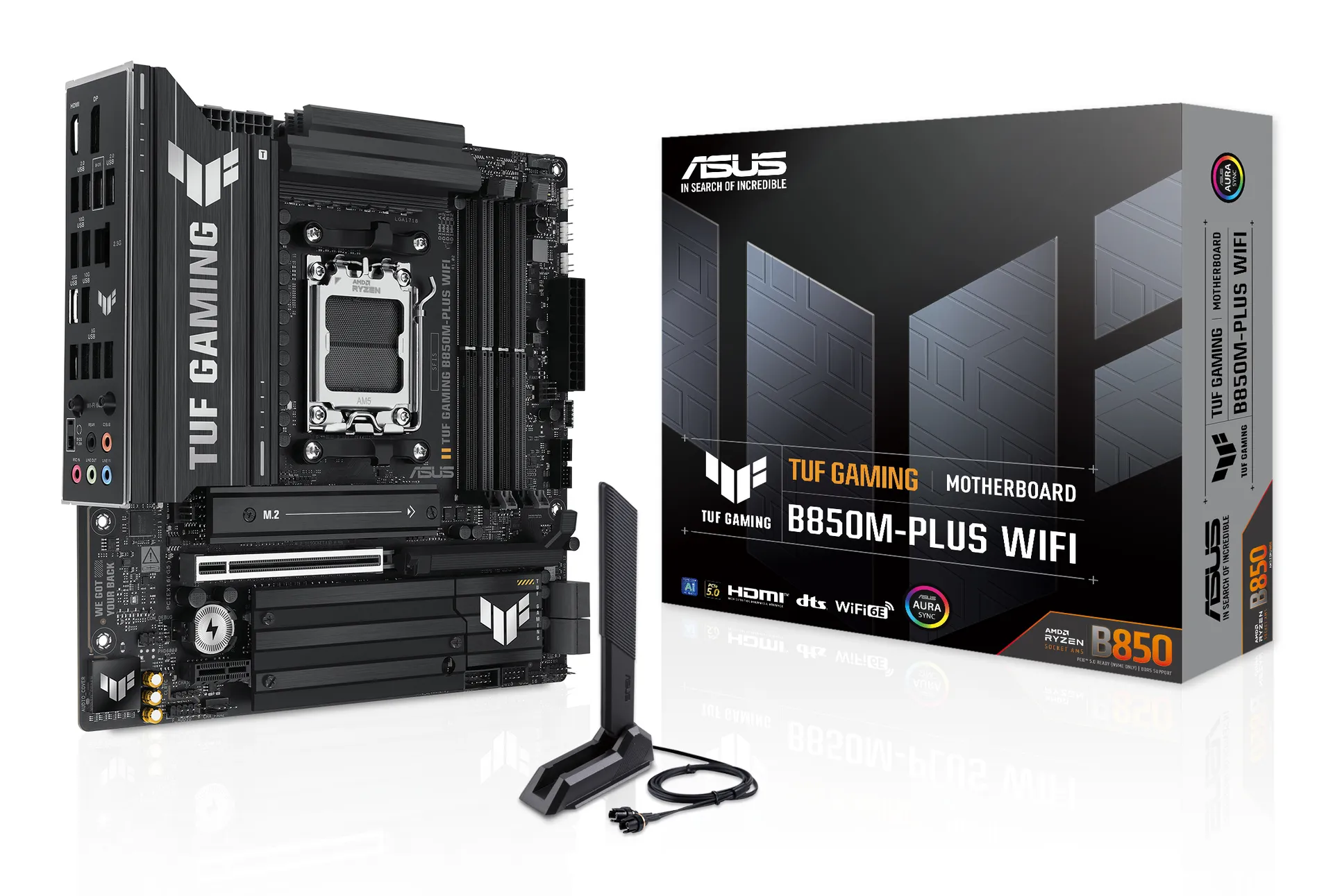 ASUS TUF GAMING B850M-PLUS WIFI AMD B850 Sockel AM5 micro ATX ASUS TUF GAMING B850M-PLUS WIFI AMD B850 Sockel AM5 micro ATX