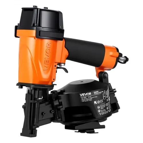 VEVOR Druckluft-Coilnagler CN45C, 15° Druckluftnagler für 19-45 mm Nägel 4,8-7,5 Bar Zylinderbetriebener Drucklufttacker mit 120 Magazinkapazität, Nagelpistole mit Kontaktauslöser für Dachschalung – Bild 8