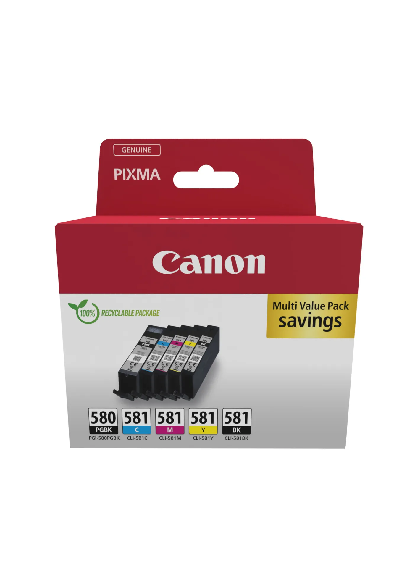 Canon PGI-580/CLI-581 PGBK/C/M/Y/BK Multipack Canon PGI-580/CLI-581 PGBK/C/M/Y/BK Multipack