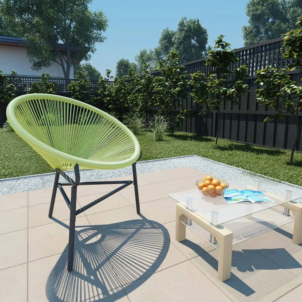 vidaXL Acapulco-Gartenstuhl Poly Rattan Grün vidaXL Acapulco-Gartenstuhl Poly Rattan Grün