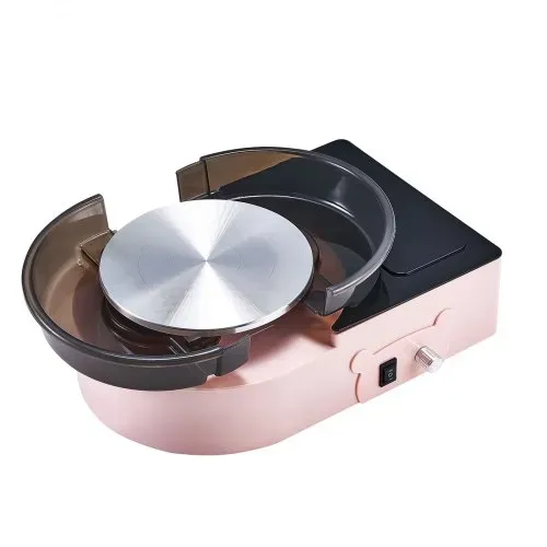 VEVOR Mini Töpferscheibe Maschine 158 mm Drehteller mit einstellbarer Rotationsgeschwindigkeit, elektrische Tonscheibe mit Tonformungswerkzeugen, geeignet für Heimwerken Töpferkurse, Rosa – Bild 9