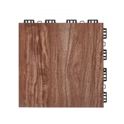 VEVOR Tanzbodenfliesen, 315x315x17,2 mm, 52-teiliger ineinandergreifender Tanzboden, tragbarer Tanzübungsboden mit gepolsterter Basis (Eichenholzmaserung, 52 Quadratfuß/Karton) – Bild 9