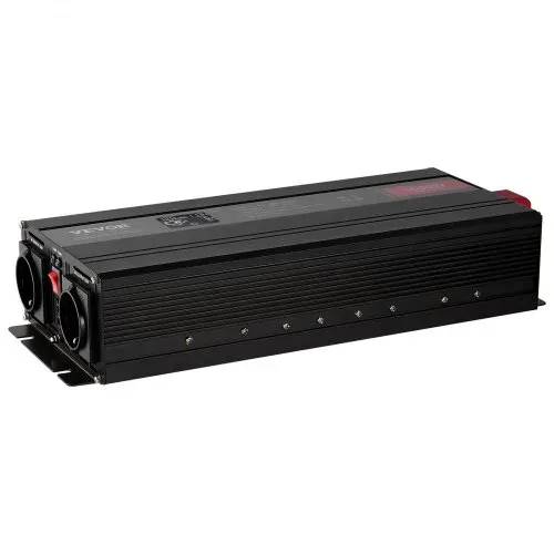 VEVOR Wechselrichter mit reiner Sinuswelle 3000W DC12V AC 230 V Spannungswandler 2 AC-Steckdosen 2 USB-Anschlüssen 1 Typ-C-Anschluss LCD-Display und Fernbedienung für große Haushaltsgeräte – Bild 9