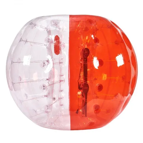 VEVOR Aufblasbarer Bump Ball Bumper Stoßball 1 Stk. 1,5 m x 1,2 m, Menschlicher Kollisionsball, PVC-Körperblasen-Bounce-Ball für Outdoor-Aktivitäten, Transparent + Rot Aufblasbar Bumper Ball VEVOR Aufblasbarer Bump Ball Bumper Stoßball 1 Stk. 1,5 m x 1,2 m, Menschlicher Kollisionsball, PVC-Körperblasen-Bounce-Ball für Outdoor-Aktivitäten, Transparent + Rot Aufblasbar Bumper Ball