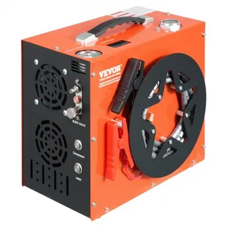 VEVOR PCP-Luftkompressor, 4500 PSI/30 MPa tragbarer PCP-Luftgewehrkompressor – Eingebautes Wasser- und Lüfterkühlsystem, Auto-Stopp DC12 V/AC230 V Paintball-Tankkompressor für Luftgewehr, Tauchflasche VEVOR PCP-Luftkompressor, 4500 PSI/30 MPa tragbarer PCP-Luftgewehrkompressor – Eingebautes Wasser- und Lüfterkühlsystem, Auto-Stopp DC12 V/AC230 V Paintball-Tankkompressor für Luftgewehr, Tauchflasche