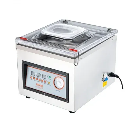 VEVOR Kammer-Vakuumierer 320 W Vakuumiergerät für feuchte Lebensmittel Fleisch Marinaden usw. kompakte Größe mit 32 cm Versiegelungslänge Anwendung in der privaten Küche und im gewerblichen Bereich – Bild 9