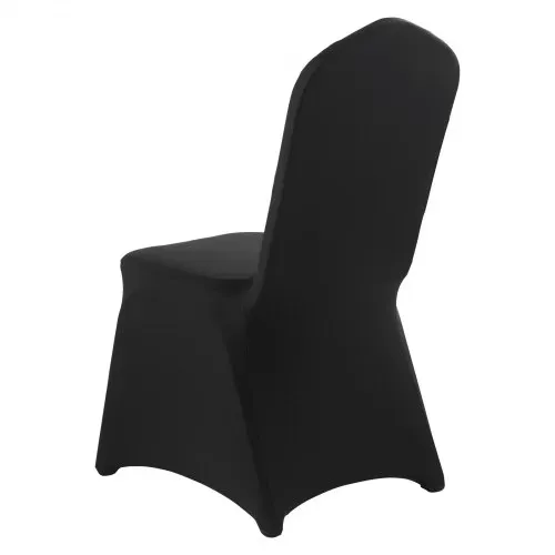 VEVOR Stuhlhussen Stuhlbezug 150 Stk. waschbarer & abnehmbarer Stuhlüberzug aus Polyester-Spandex für Hochzeitsfeiern Esszimmerbankette Restaurant, passend für Stühle (51 x 45 x 95 cm) Schwarz – Bild 10