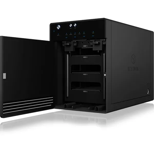 ICY BOX IB-3740-C31, Externes 4-fach Single Mode System für 3,5" SATA I/II/III Festplatten, USB 3.1 Gen2, Type-C Host – Bild 2