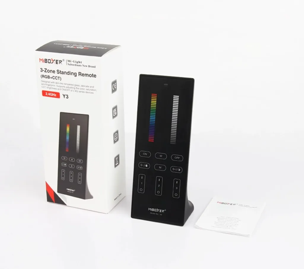 MiBoxer Y3-B LED Fernbedienung 2,4GHz RGB-WW (RGB-CCT) 3 Zonen vertikal (b) – Bild 4