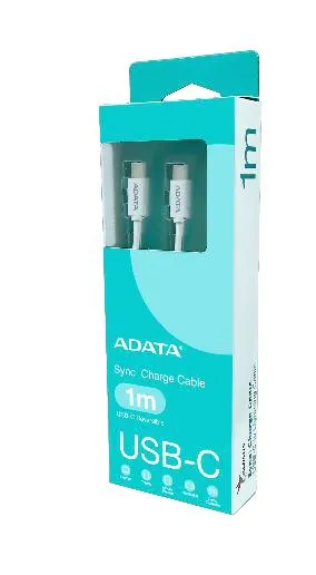 ADATA CACC-100PN-WH USB Kabel USB 2.0 1 m USB C Weiß ADATA CACC-100PN-WH USB Kabel USB 2.0 1 m USB C Weiß