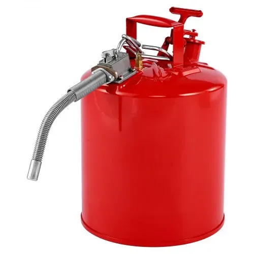 VEVOR Sicherheitskanister, 19 L Typ II Sicherheitsbehälter mit Flammensperre, selbstschließendem Deckel und flexiblem Metallausguss, Lagerbehälter zur Aufbewahrung für brennbare Stoffe, Rot – Bild 10
