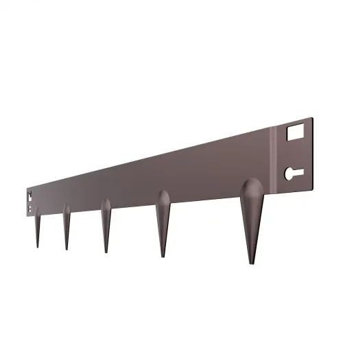 VEVOR Rasenkante, 5er-Pack, 990x156x1,5 mm, Metall-Beeteinfassung, Beetumrandung, robuste Raseneinfassung, einfach zu installieren, Trennwand für Blumenbeete, Hofwege, Braun – Bild 9