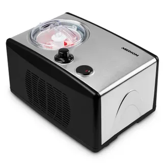 MEDION MD 18387 Kompressor Eismaschine 1,5 l 150 W Schwarz, Silber MEDION MD 18387 Kompressor Eismaschine 1,5 l 150 W Schwarz, Silber