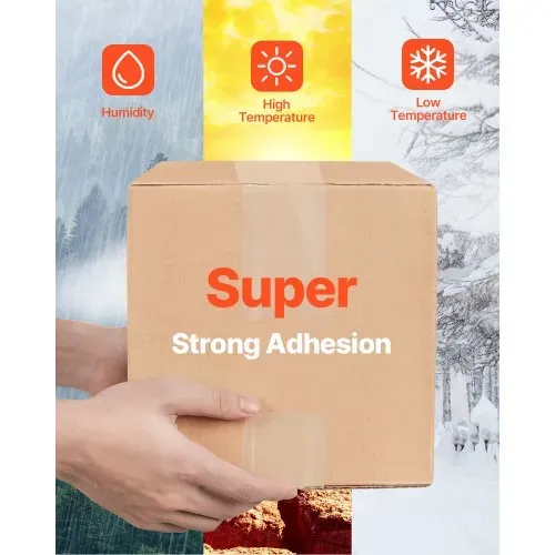 VEVOR Transparentes Packband, 76,2 mm Kern, 12er-Set 47,8 mm x 59,436 m Paketklebeband mit Spender, 0,068 mm Hochleistungs-Klebeband, ideal für Umzüge, Lagerung & Verpackung, Versand & Postversand – Bild 2