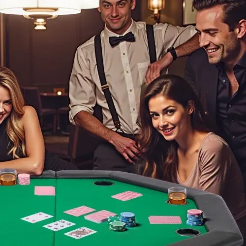 VEVOR klappbarer Pokertisch für 8 Spieler (126 cm) Kasino-Freizeittisch mit gepolsterten Schienen & Getränkehaltern, achteckige tragbare Spieltische mit Filz- und Metallbeinen, Texas Hold’em Poker – Bild 7