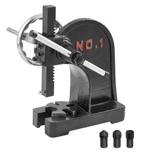 VEVOR Dornpresse, 1 t Handhebelpresse, Manuelle Dornpresse Präzisions Handpresse, 135 mm Maximale Höhe, Manuelle Desktop-Stanzpresse aus Gusseisen, zum Stanzen, Biegen, Strecken, Formen VEVOR Dornpresse, 1 t Handhebelpresse, Manuelle Dornpresse Präzisions Handpresse, 135 mm Maximale Höhe, Manuelle Desktop-Stanzpresse aus Gusseisen, zum Stanzen, Biegen, Strecken, Formen