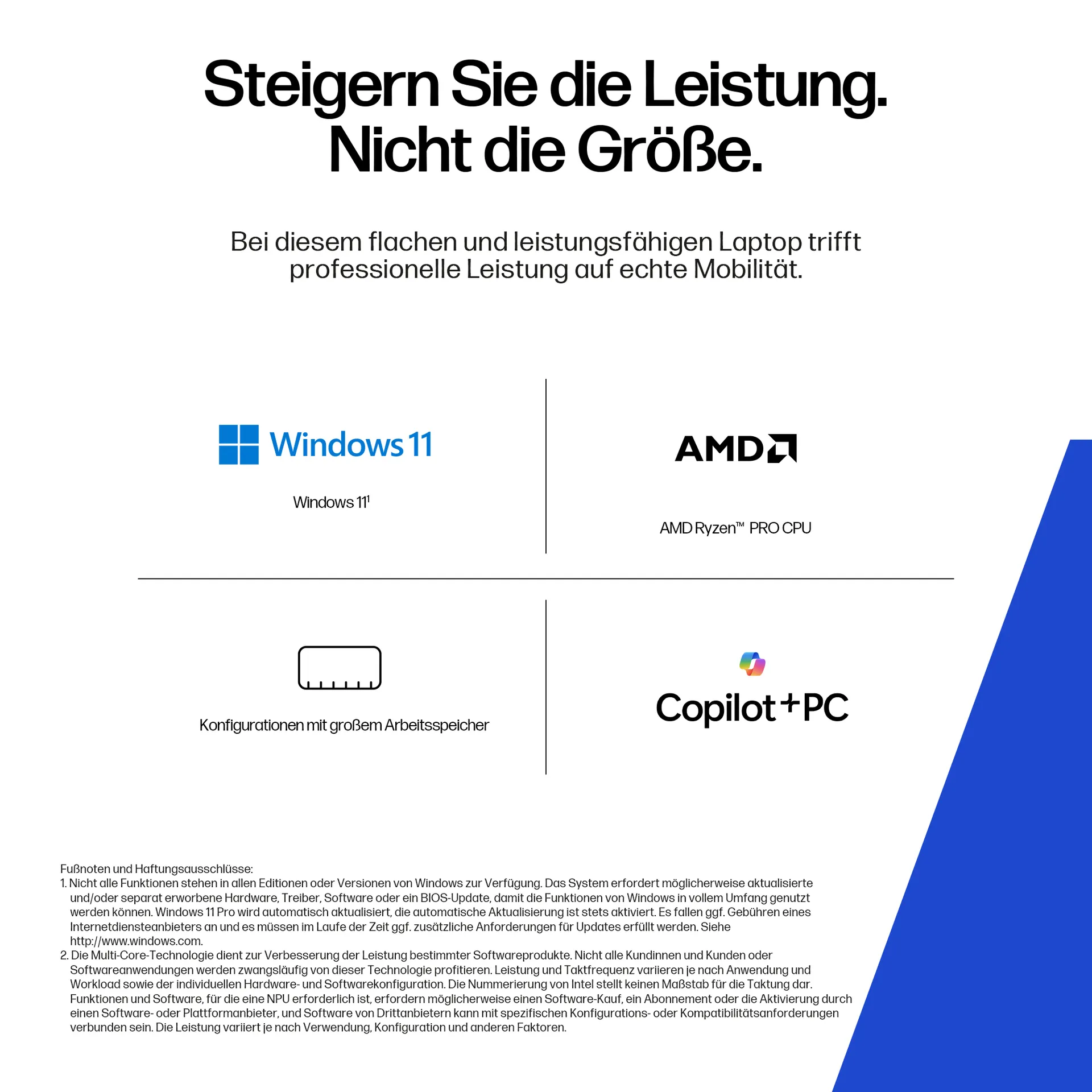 HP ZBook 8 G1ak Copilot+ PC AMD Ryzen AI 7 PRO 350 Mobiler Arbeitsplatz 35,6 cm (14") WUXGA 32 GB DDR5-SDRAM 1 TB SSD Wi-Fi 7 (802.11be) Windows 11 Pro AI Workstation, AI PC Silber – Bild 4