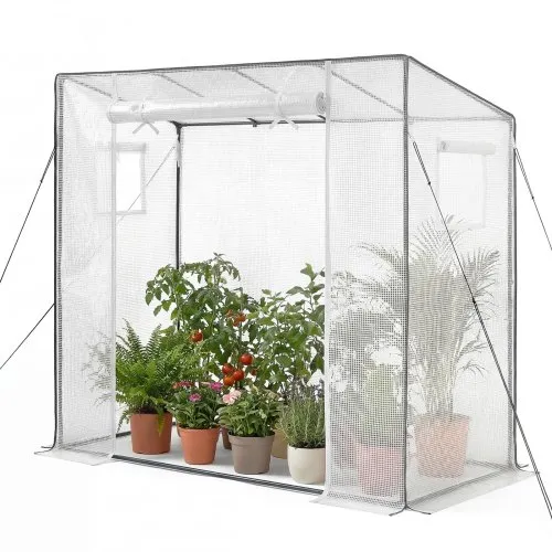 VEVOR Gewächshaus 195x77x146/168 cm, Foliengewächshaus, Tomatenhaus mit Pulverbeschichtetem Stahlrahmen, PE-Abdeckung, Aufrollbarer Reißverschlusstür & 2 Fenster, Treibhaus für Außenbereich VEVOR Gewächshaus 195x77x146/168 cm, Foliengewächshaus, Tomatenhaus mit Pulverbeschichtetem Stahlrahmen, PE-Abdeckung, Aufrollbarer Reißverschlusstür & 2 Fenster, Treibhaus für Außenbereich