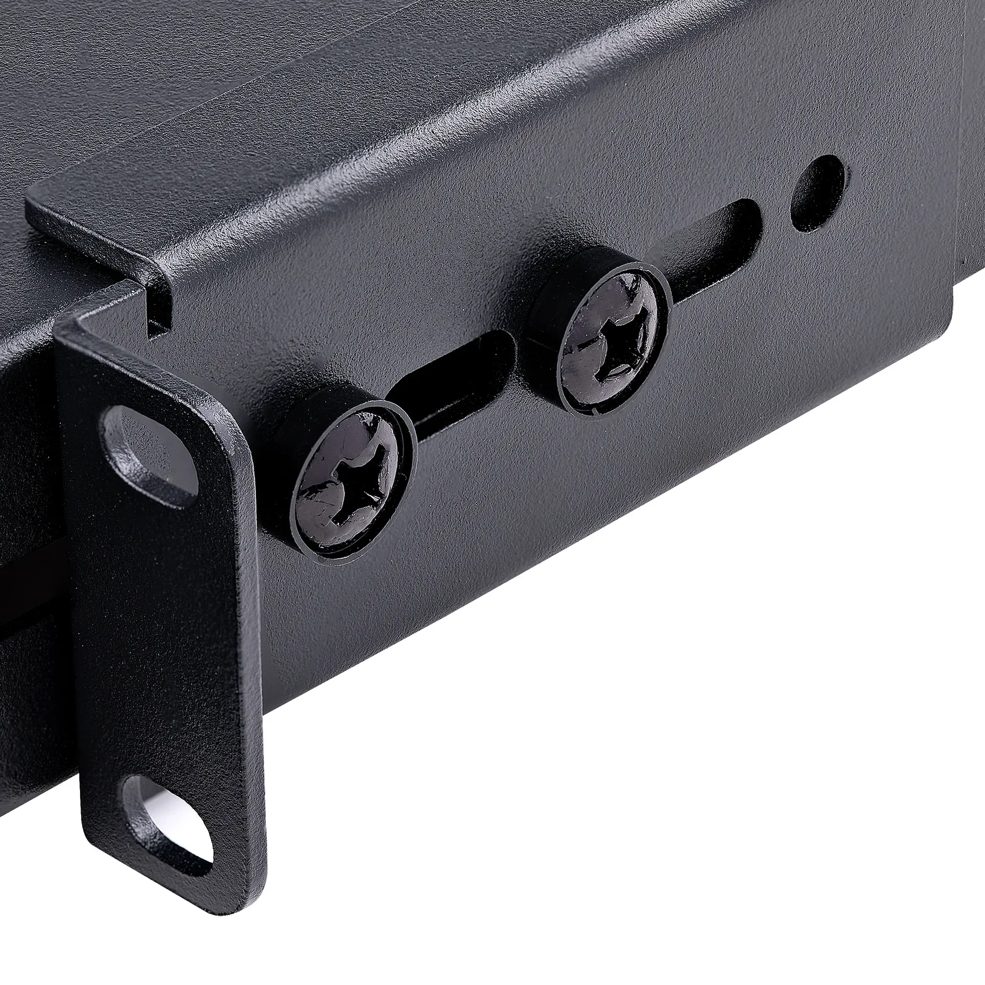 StarTech.com 1 HE Verstellbares Belüftetes Rack Fachboden - 150 kg - Verstellbare Einbautiefe 49,5 bis 97,4 cm - Universales Ablagefach für 19 Zoll AV, Netzwerk und Belüftetes Racks/Schränke - 70 cm tief – Bild 5