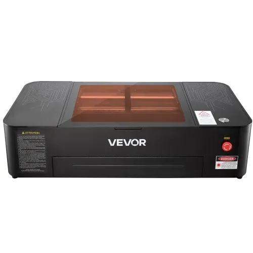 VEVOR CO2-Lasergravierer 55W, Laserschneidmaschine 500x300 mm, Tischgerät mit 16-MP-Kamera, Wasserpumpe & Drehachse, kompatibel mit LightBurn, CorelDRAW & RDWorks, für Holz, Acryl & Glas – Bild 8
