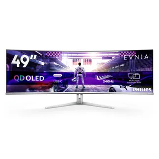 Philips Evnia 8000 49M2C8900/00 Computerbildschirm 124,2 cm (48.9″) 5120 x 1440 Pixel Dual QHD QD-OLED Weiß Philips Evnia 8000 49M2C8900/00 Computerbildschirm 124,2 cm (48.9″) 5120 x 1440 Pixel Dual QHD QD-OLED Weiß