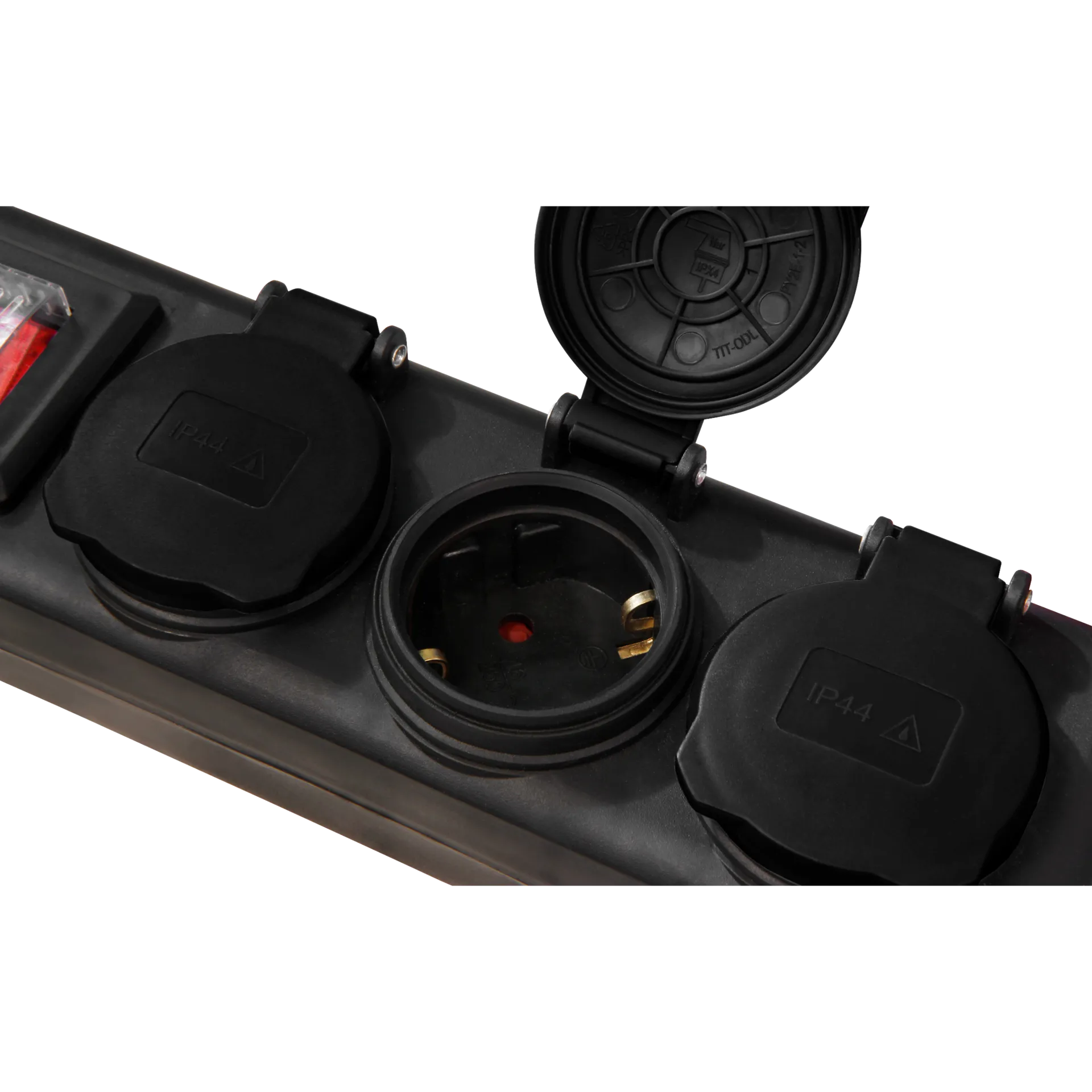 Garten-Steckdosenleiste McPower, 3-fach mit Schalter, IP44 für Außen geeignet – Bild 2