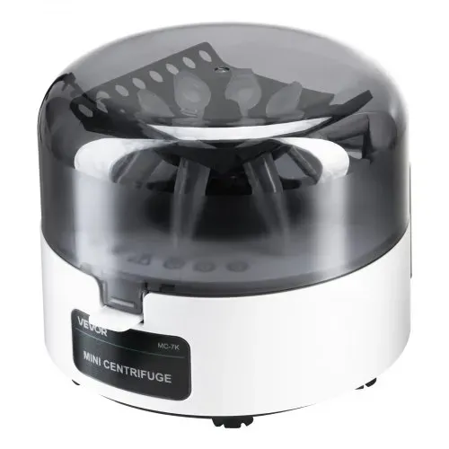 VEVOR Mini-Zentrifugenmaschine 3013 xg RCF elektrische Laborzentrifugenmaschine mit 2 in 1 Rotor für 0,2/1,5/2 ml Röhrchenkapazität, feste Drehzahl 7000 U/min, geräuscharm für Laborexperimenten – Bild 10