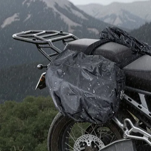 VEVOR Motorrad-Satteltasche, 15 L x 2 große Kapazität, Seitensatteltasche mit wasserfester Regenhülle & Gurten, kompatibel mit den meisten Motorrädern, Gepäckaufbewahrungstasche Motorradgepäck – Bild 7