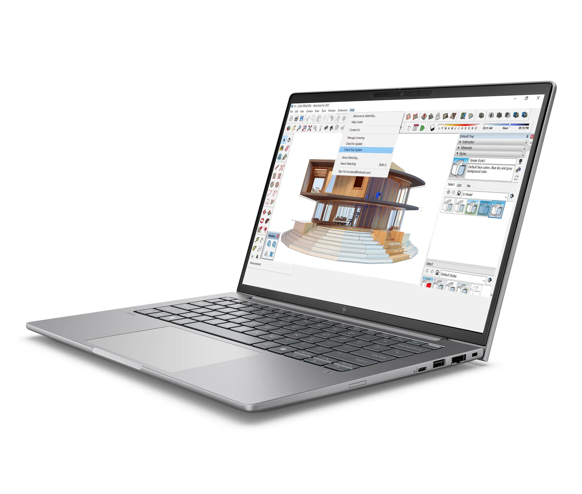 HP ZBook 8 G1i Intel Core Ultra 7 255H 35,6 cm (14") Touchscreen WUXGA 32 GB DDR5-SDRAM 1 TB SSD NVIDIA RTX 500 Ada Wi-Fi 7 (802.11be) Windows 11 Pro AI Workstation, AI PC Silber – Bild 3