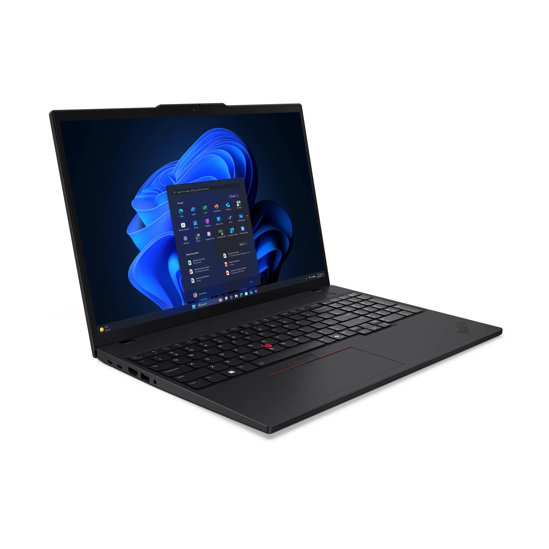 Lenovo ThinkPad T16 Gen 4 (Intel) Intel Core Ultra 7 255U Laptop 40,6 cm (16") WUXGA 64 GB DDR5-SDRAM 1 TB SSD Wi-Fi 6E (802.11ax) Windows 11 Pro Deutsch Schwarz – Bild 4
