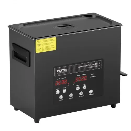 VEVOR 6 L Ultraschallreiniger 180 W digitales Ultraschallreinigungsgerät mit Schonmodus & verbesserter Entgasung, 40 kHz industrieller Schmuckreiniger mit Heizung & Timer, für Brillen Uhren – Bild 9