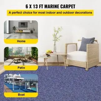 VEVOR 1,8 x 4 m Teppich Terrassen Teppiche Polyesterfaser und TPR Teppiche Rutschfest und Wasserdicht, für Terrassen, Decks, Eingangsbereiche, Wintergärten usw.(1,8 x 4 m Blau) VEVOR 1,8 x 4 m Teppich Terrassen Teppiche Polyesterfaser und TPR Teppiche Rutschfest und Wasserdicht, für Terrassen, Decks, Eingangsbereiche, Wintergärten usw.(1,8 x 4 m Blau)